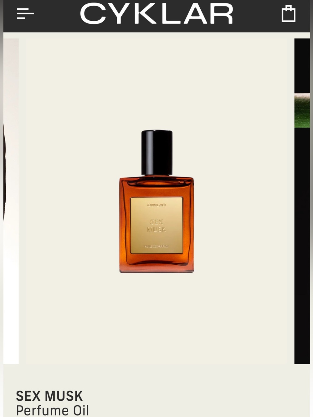 Cyklar Sex Musk Perfume Oil